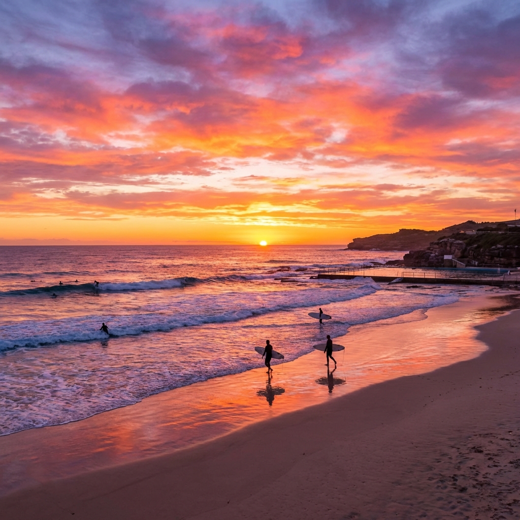 Sunrise at Maroubra Beach